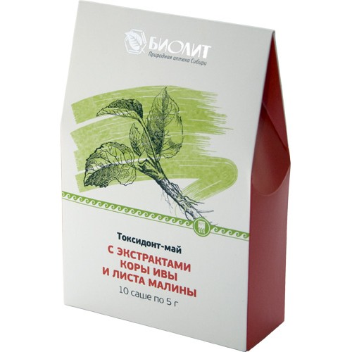 Токсидонт-май с экстрактами коры ивы и листа малины  г. Тольятти  
